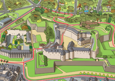 CHÂTEAU DE SEDAN – PANNEAUX DE VISITE